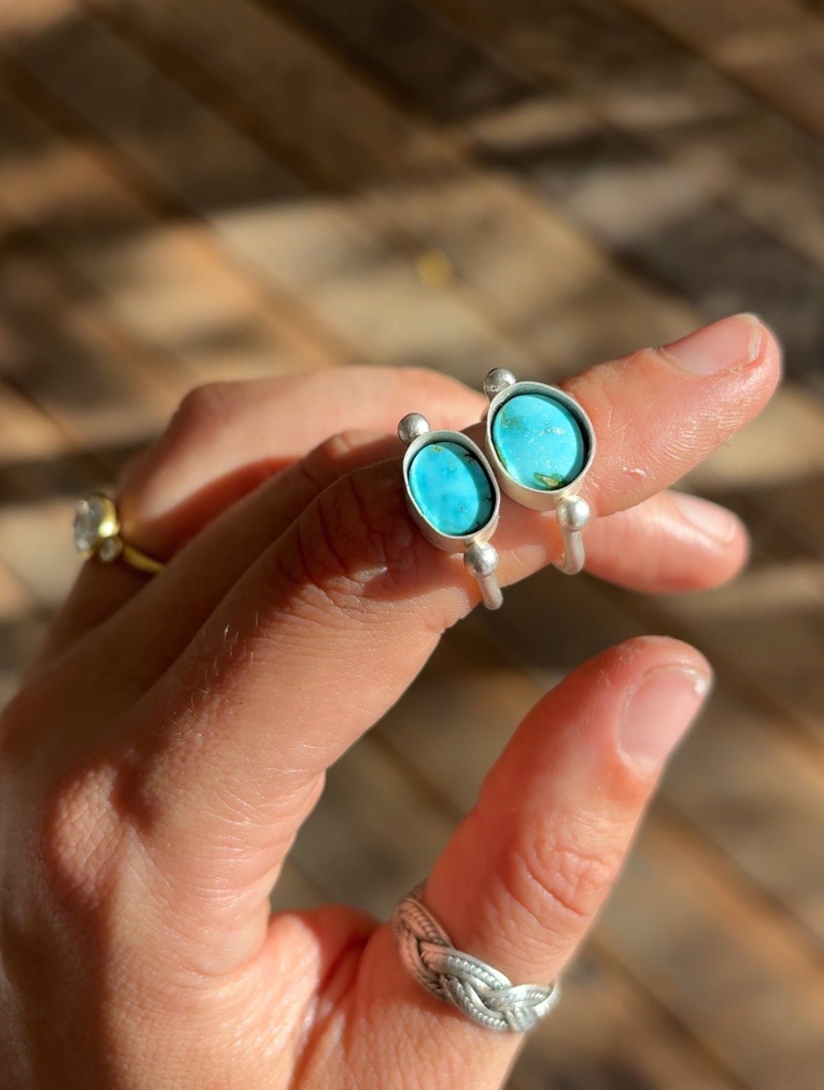~ finished in your size ~ turquoise mtn byzantine ring