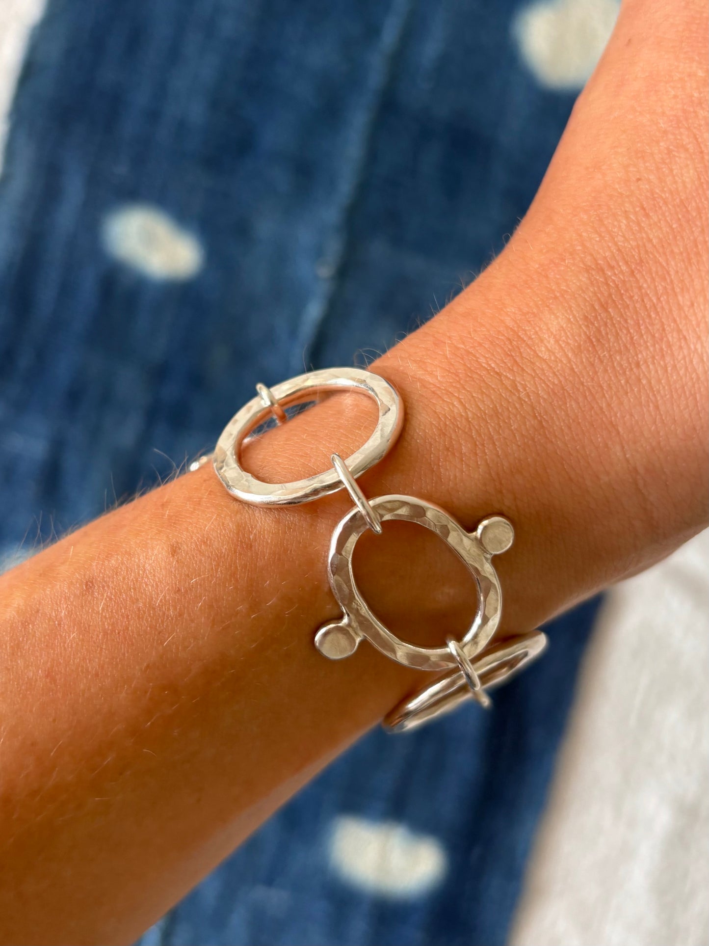 Hammered Link Bracelet ~ VII
