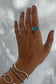 ~ finished in your size ~ turquoise mtn byzantine ring
