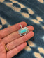 no. 8 turquoise ~ rectangle pendant