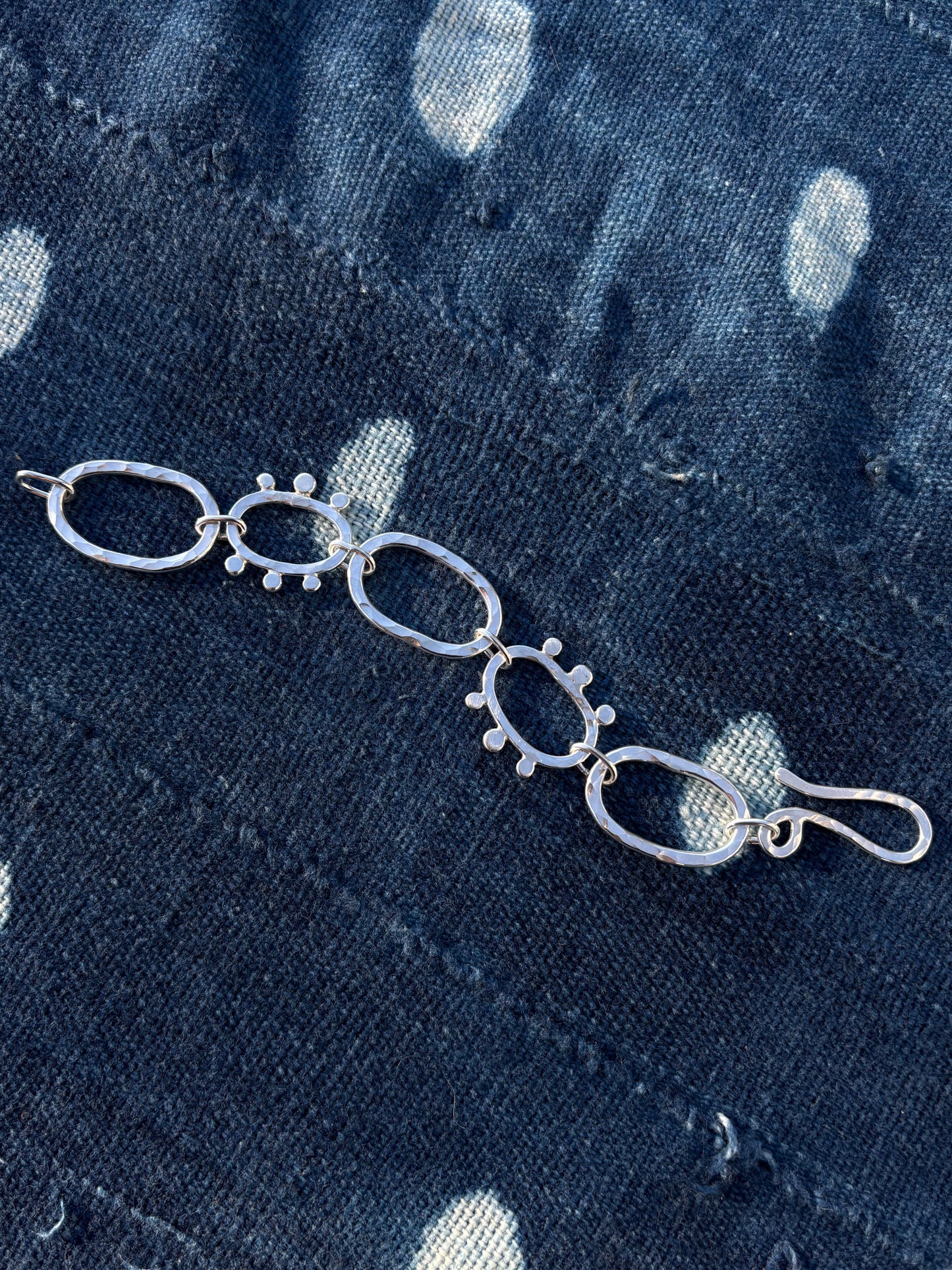 Hammered Link Bracelet ~ XI