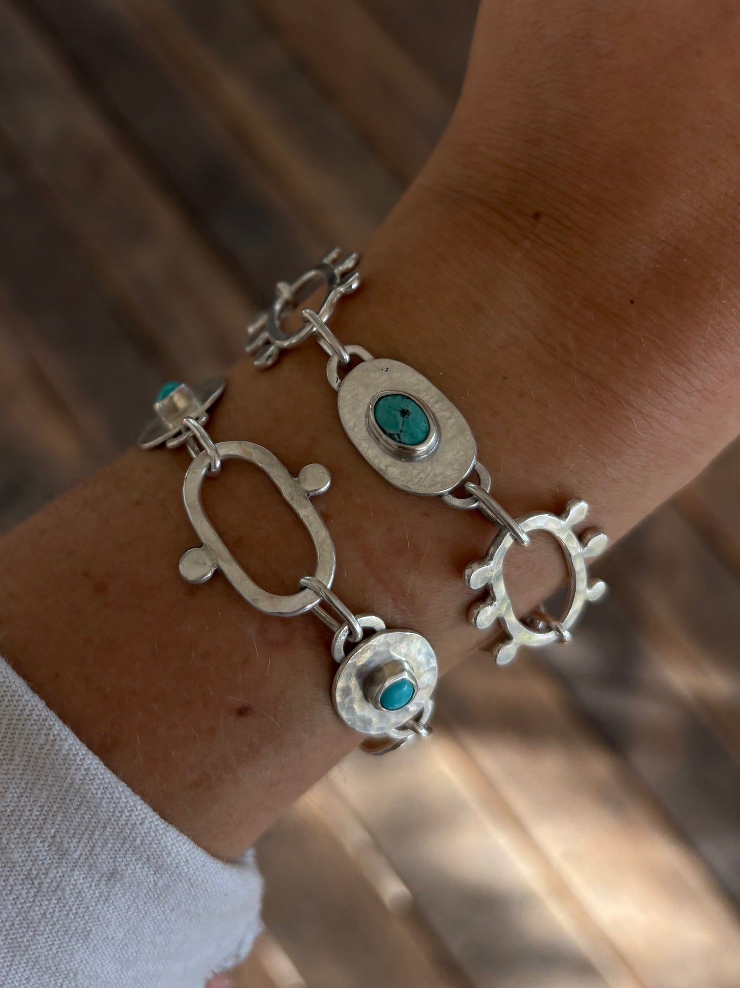 Turquoise Link Bracelet ~ I