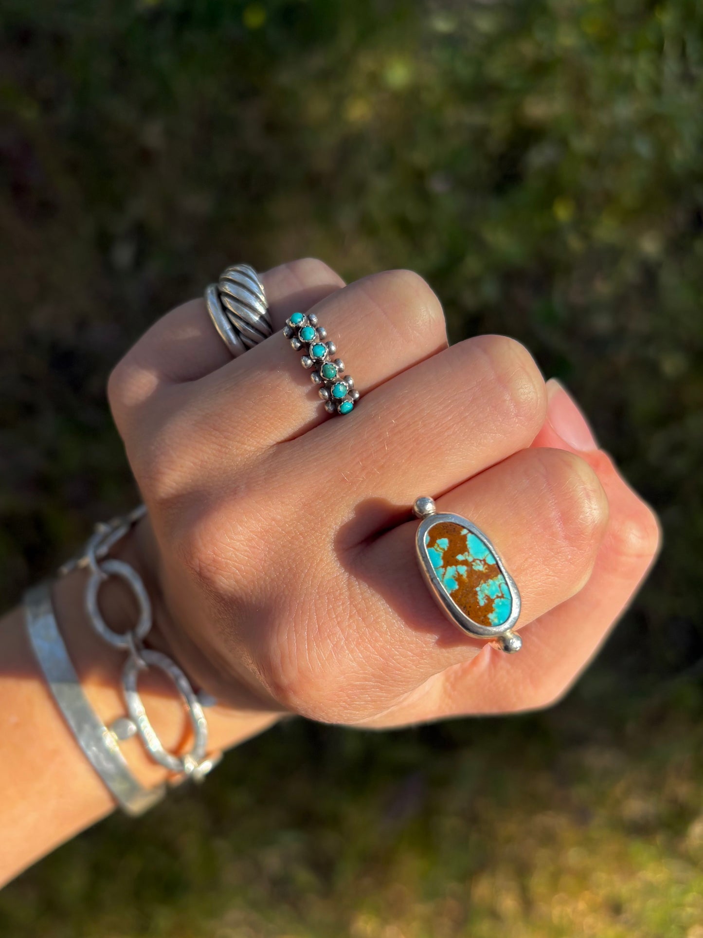 Royston Byzantine Ring ~ 7/7.5 ~ Silver