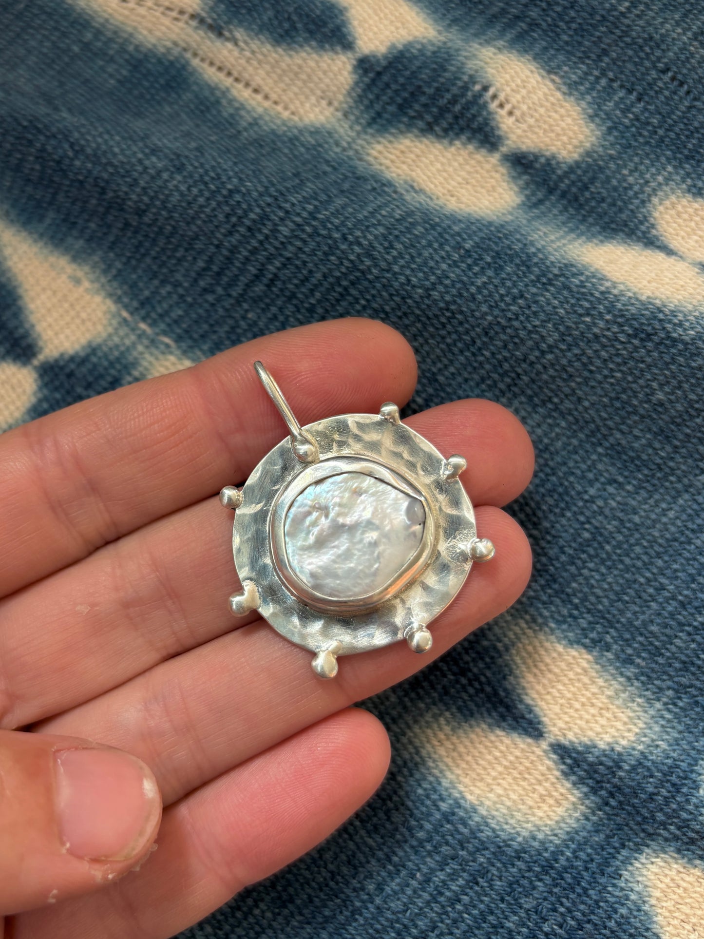 freshwater pearl ~ celestial pendant