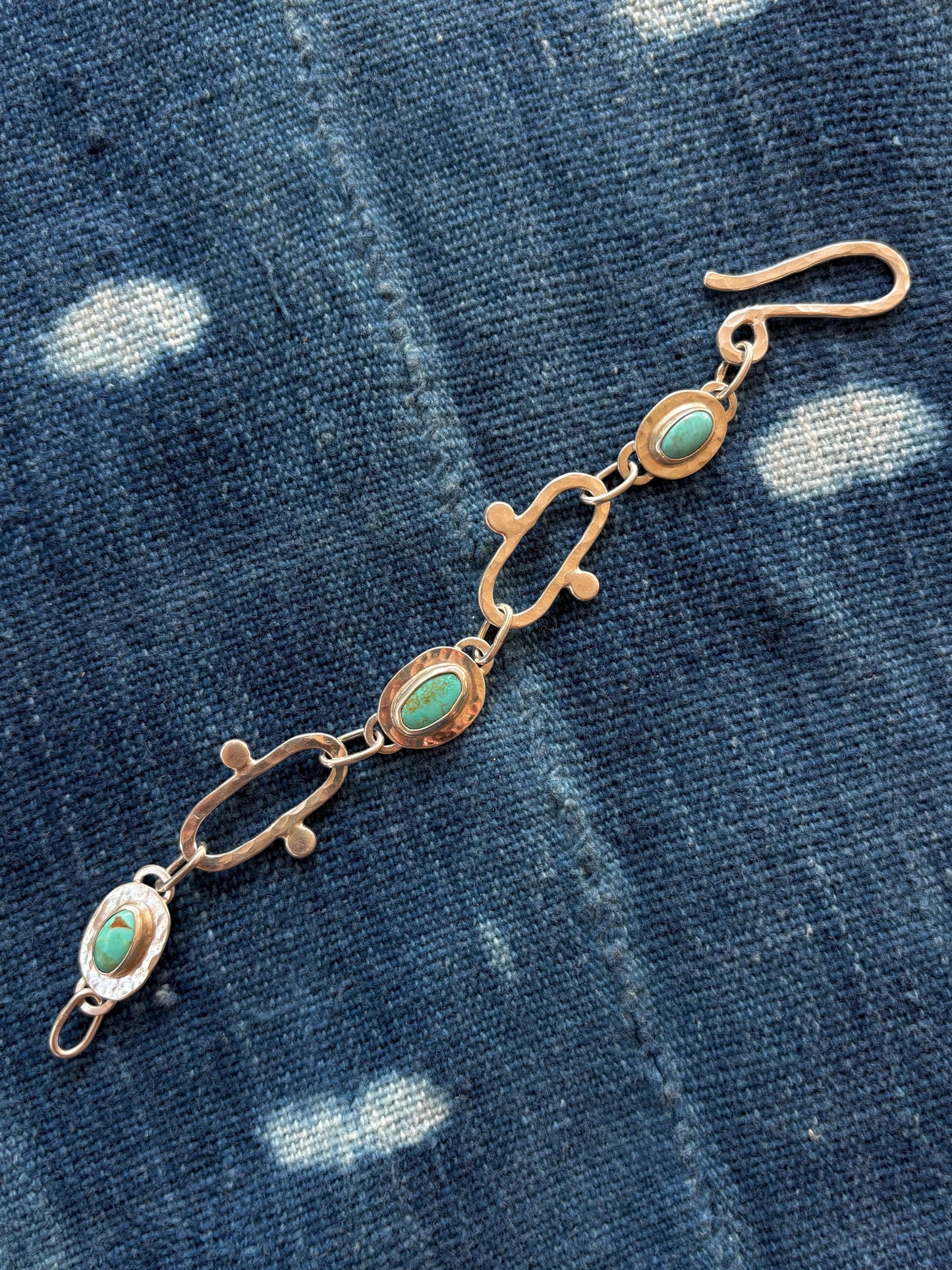 Turquoise Link Bracelet ~ V