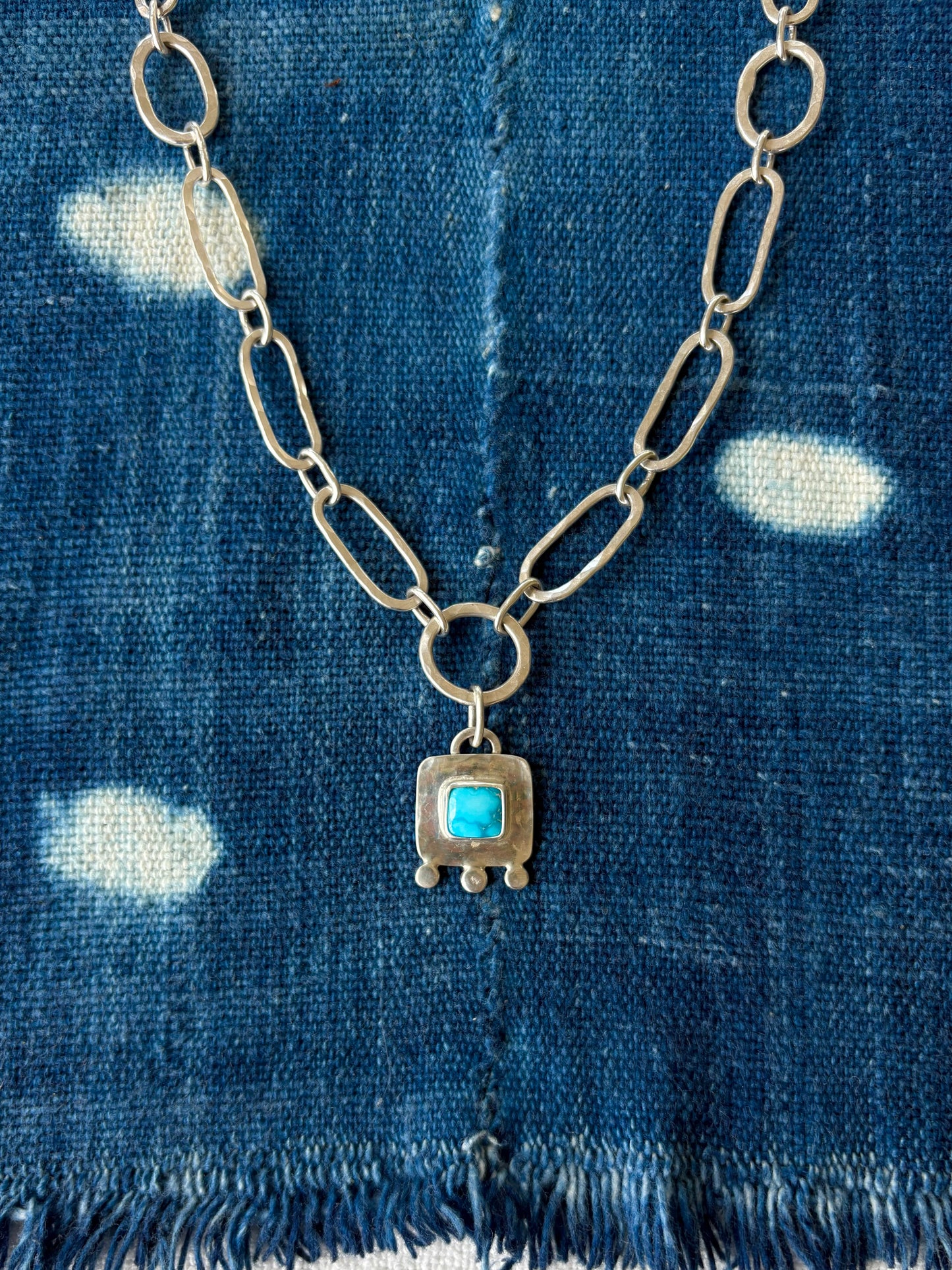 Turquoise Chain Necklace ~ Bluebird