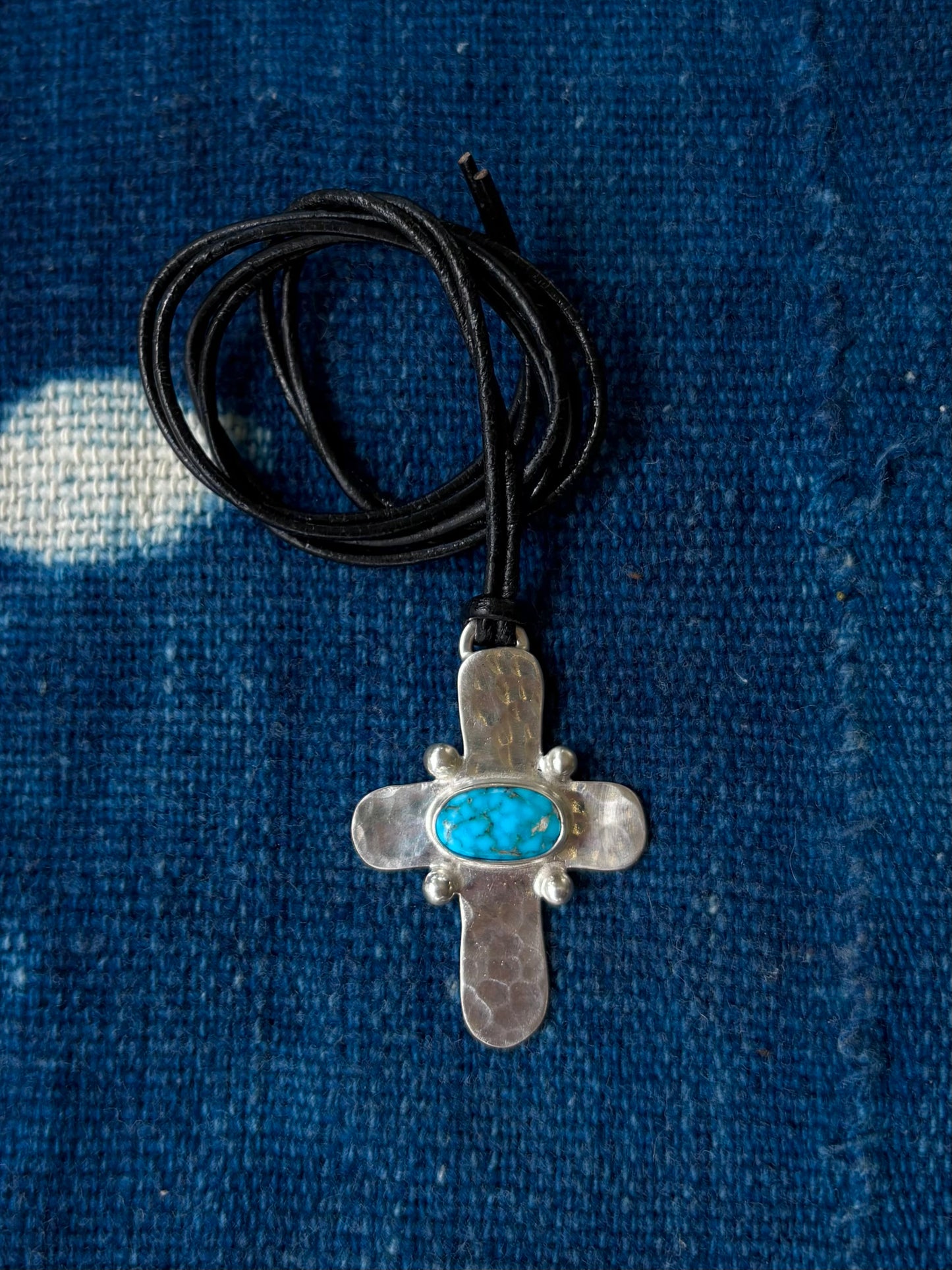 turquoise cross pendant 