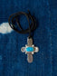 turquoise cross pendant 