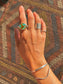 Colorado Turquoise Silver Byzantine Ring