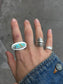 hammered chunky band ~ silver