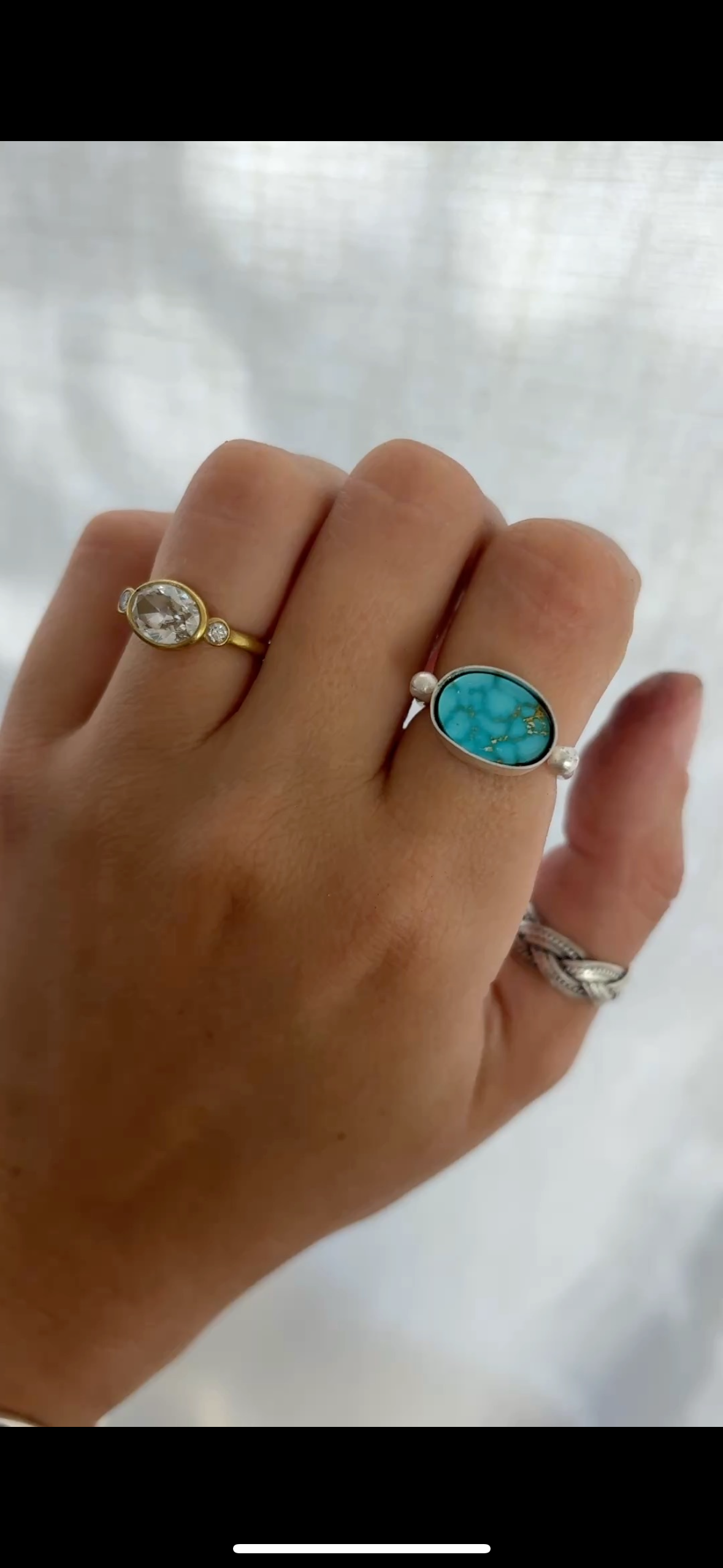 ~ finished in your size ~ turquoise mtn byzantine ring