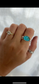 ~ finished in your size ~ turquoise mtn byzantine ring