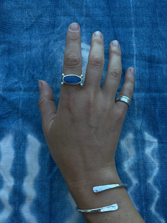 Kyanite Tetra Ring ~ Silver