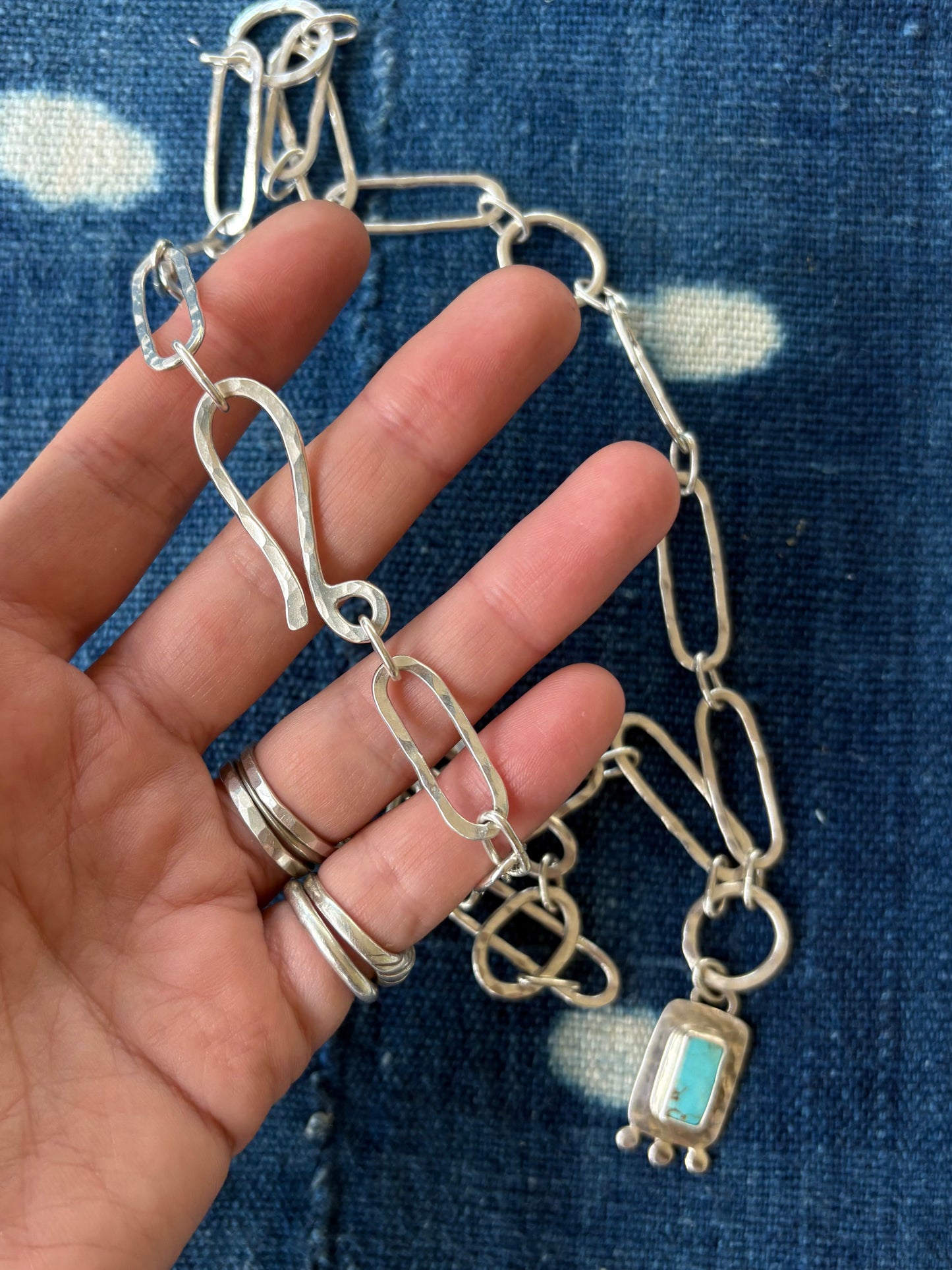 Turquoise Chain Necklace ~ No. 8 Mine