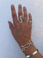 wave ring ~ sterling silver