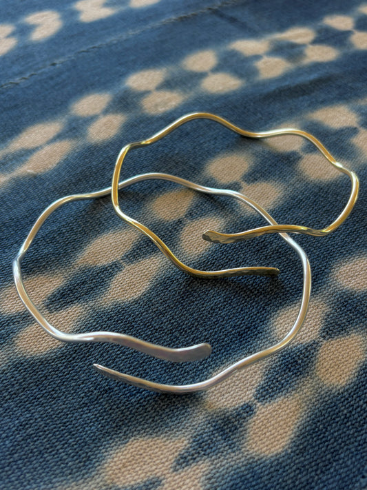 Wavy Upper Arm Cuff Bracelet