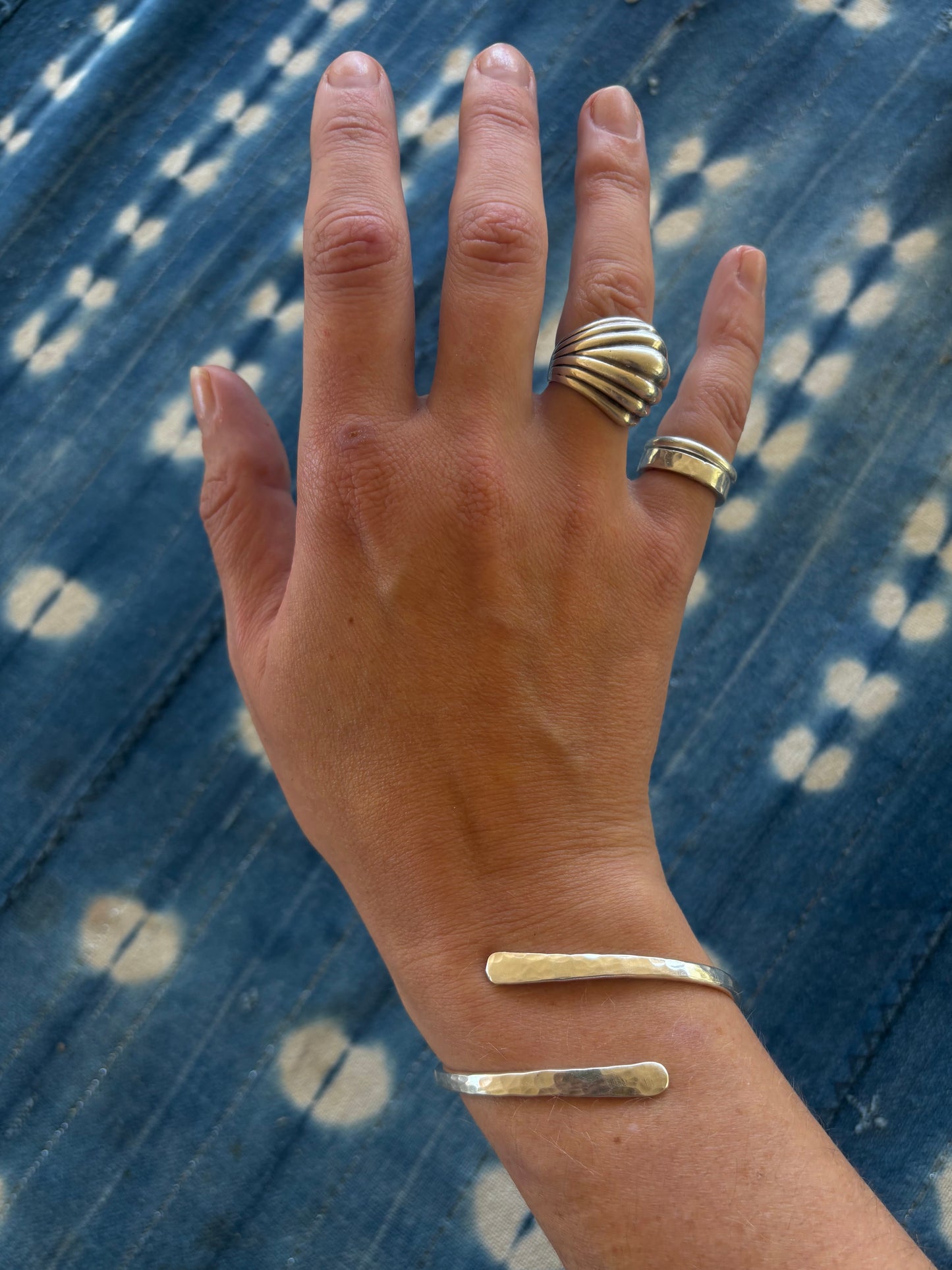 Chunky Spiral Cuff Bracelet ~ Silver *new*