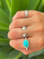 Colorado Turquoise Silver Byzantine Ring
