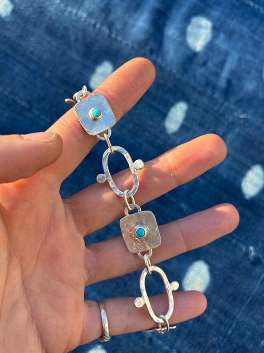 Turquoise Link Bracelet ~ III