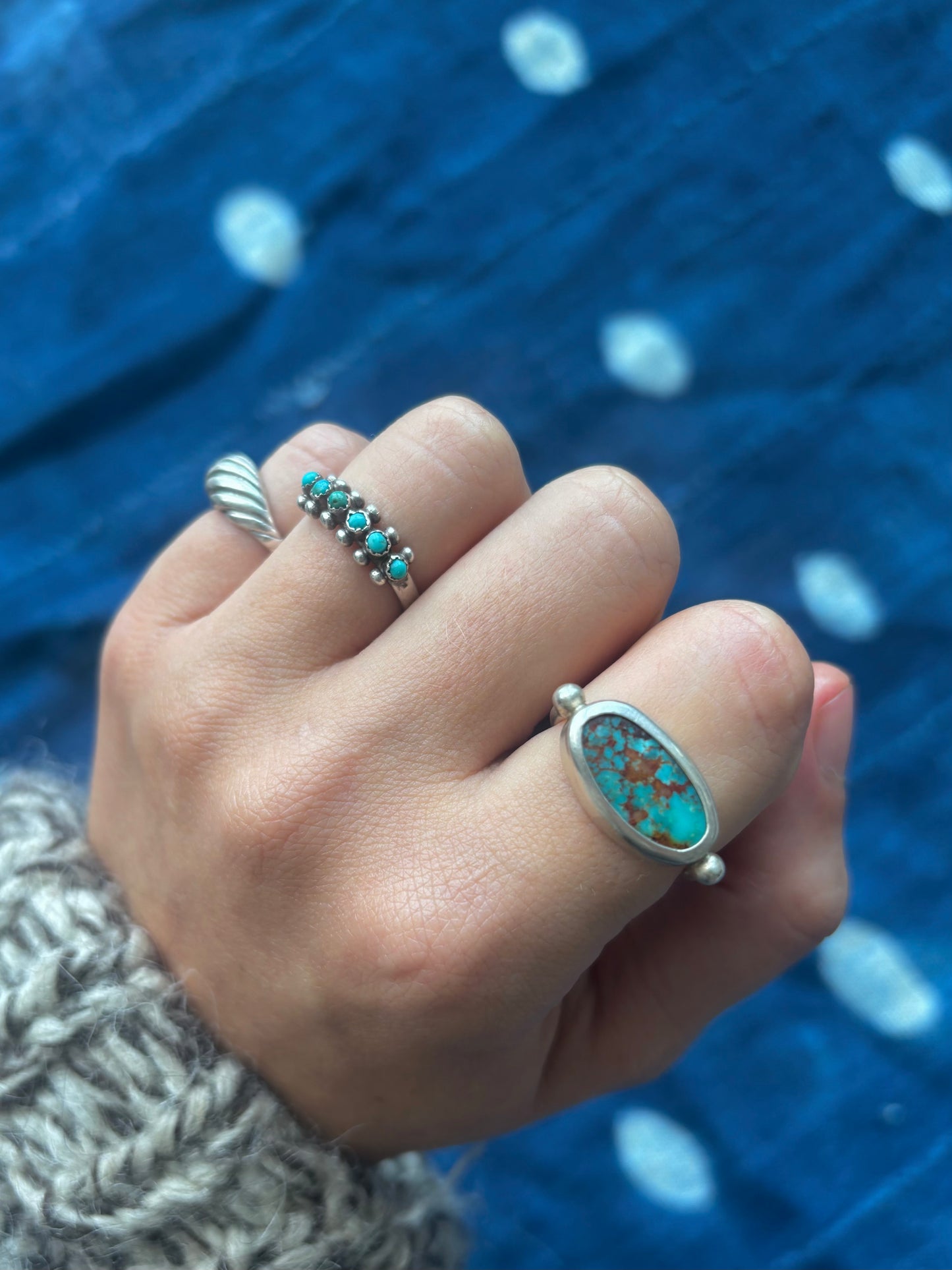 Royston Silver Byzantine Ring ~ 7.5