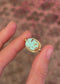 Nevada Turquoise 14k Gold Byzantine Ring
