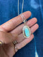 Blueberry Turquoise ~ Pendant Necklace ~ Silver