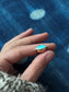Turquoise Mountain 14k Gold Byzantine Ring ~ 6.5