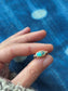 Royston Turquoise 14k Gold Byzantine Ring ~ 5.5