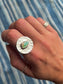 NV Turquoise Orb Ring ~ 8-8.5, Silver