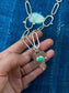 tyrone turquoise ~ link necklace