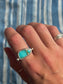 Sonoran Turquoise Byzantine Ring ~ Silver