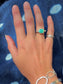 Royston Turquoise Byzantine Ring ~ 5-5.5, Silver