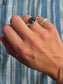 Variscite Byzantine Ring ~ 5-5.5, Silver