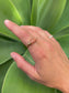 Sunstone 14k Gold Byzantine Ring ~ Rectangle