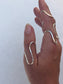 wave ring ~ sterling silver