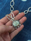 golden hills turquoise ~ link necklace