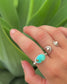 Colorado Turquoise Silver Byzantine Ring