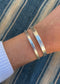Hammered Silver Cuff Bracelet