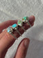 Turquoise Byzantine Ring ~ 6-6.5, Silver