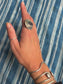 Abalone Orb Ring ~ 8.5-9, Silver