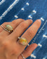 Ethiopian Opal 14k Gold Byzantine Ring #4